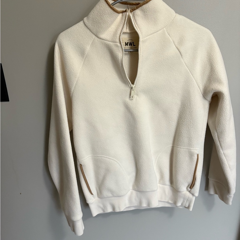 Madewell Cream Cowl Neck Sweater